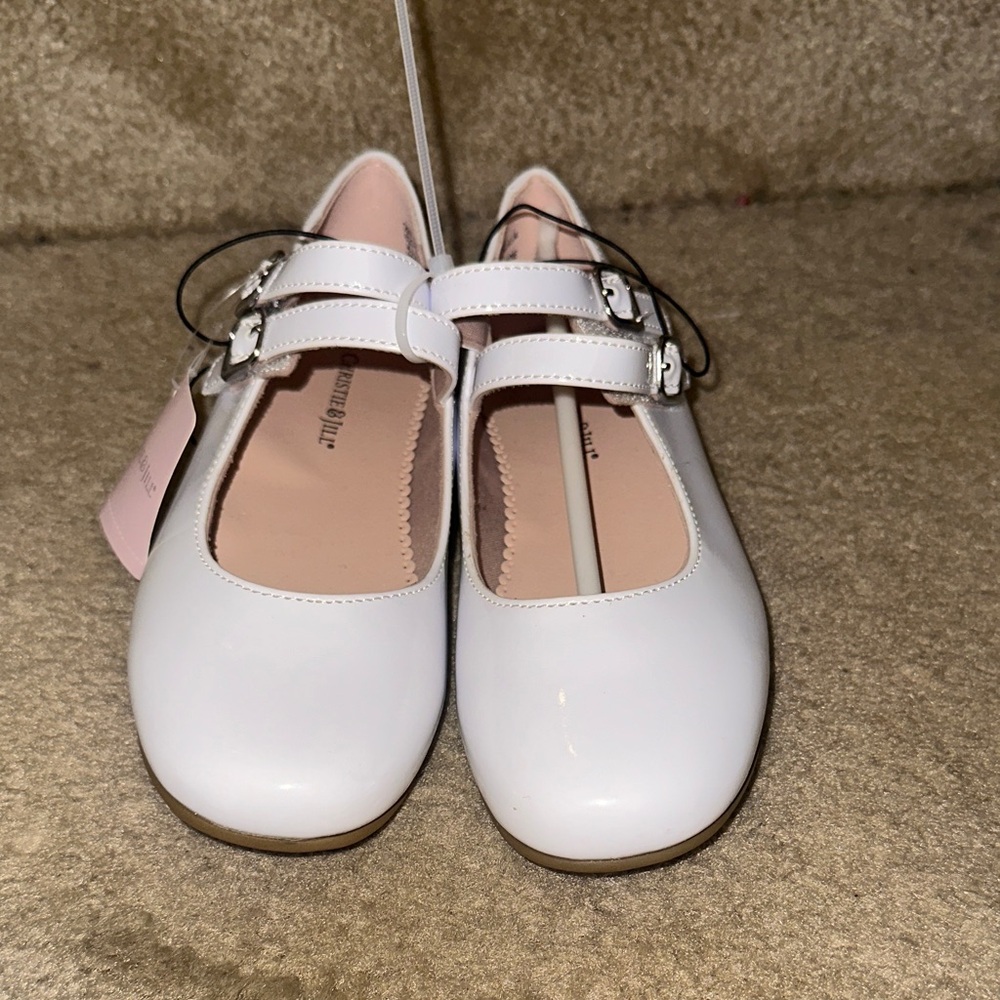 Elegant White Kids Dress Shoes